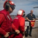 USS Sioux City Sailors Man the Hose During Flight Deck Fire Drill
