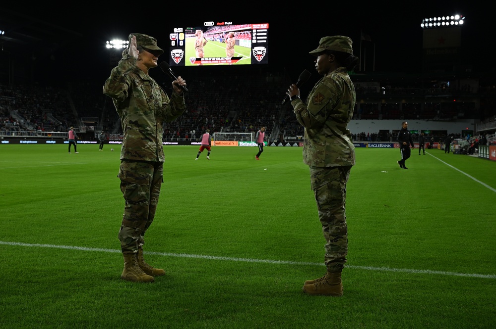 Audi Field, DC United host Joint Base Anacostia-Bolling reenlistment ceremony