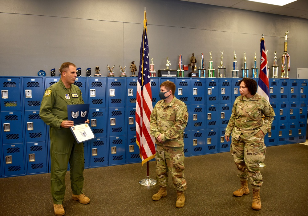 15th Aircraft Maintenance Airman receives STEP promotion