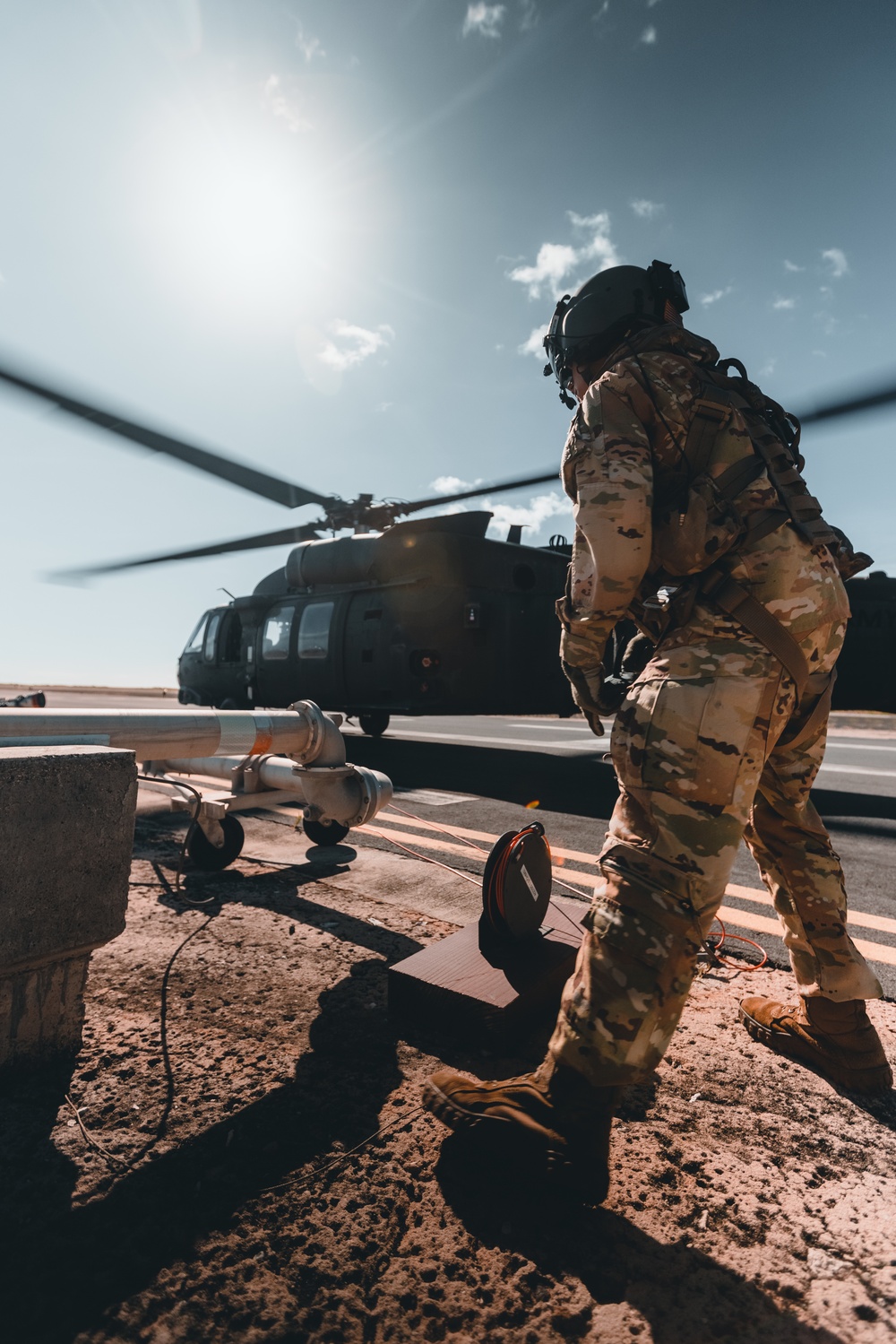 Black Hawk crew supports QRF insertion training