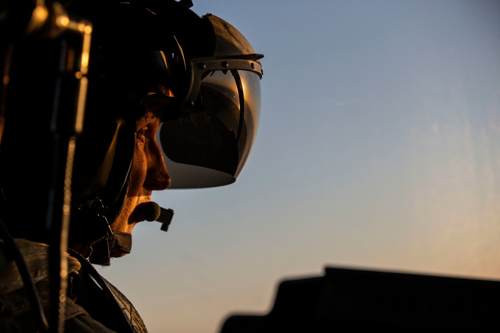 HMLA-775 flies over Camp Pendleton