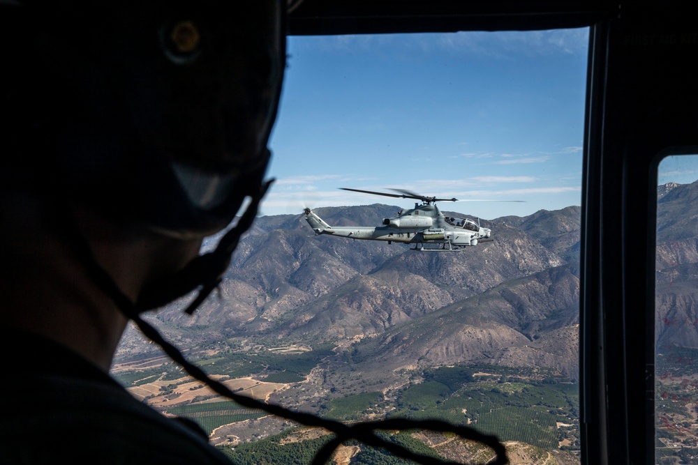 HMLA-775 escorts VMM-764 during combined training