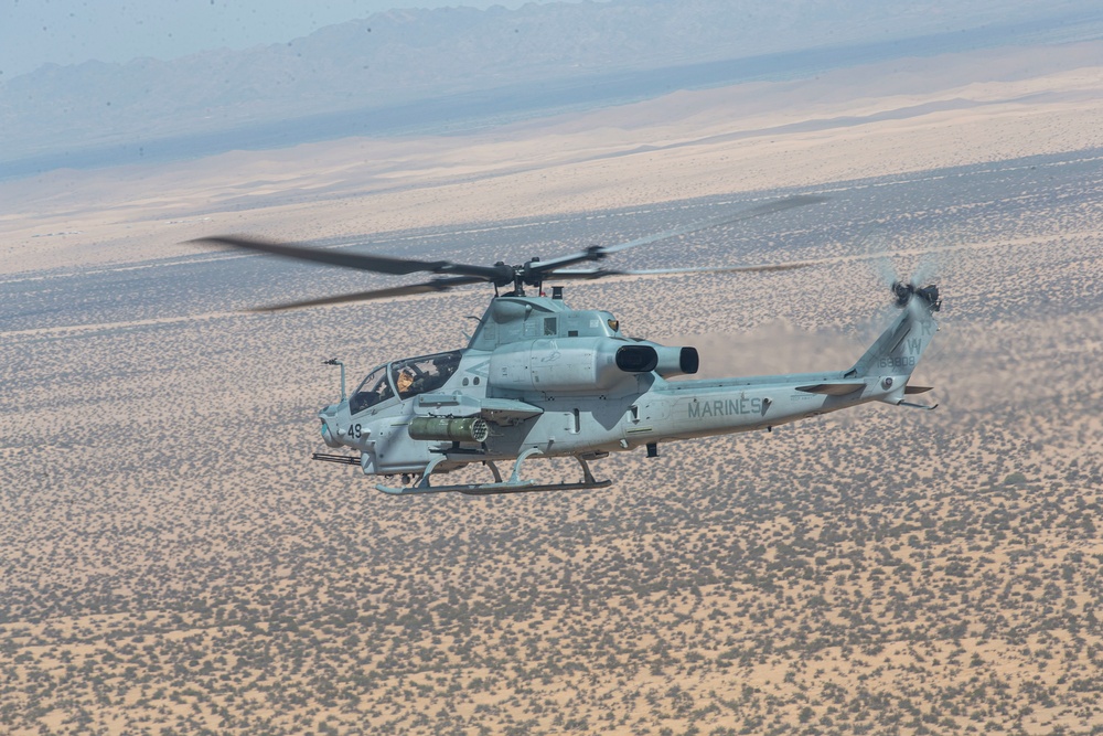 HMLA-775 escorts VMM-764 during combined training