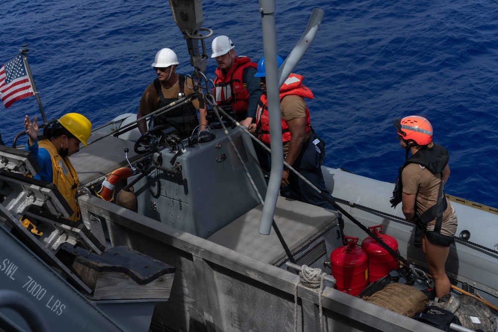 USS Jackson (LCS 6) Perform Small Boat Operations