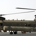 Chinook helicopters from C Co, 1-171 Aviation Regiment land at Camp Buehring