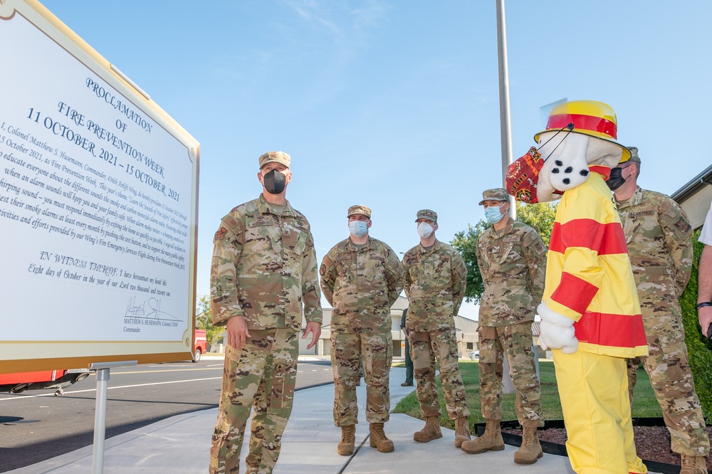 Team Dover observes Fire Prevention Week