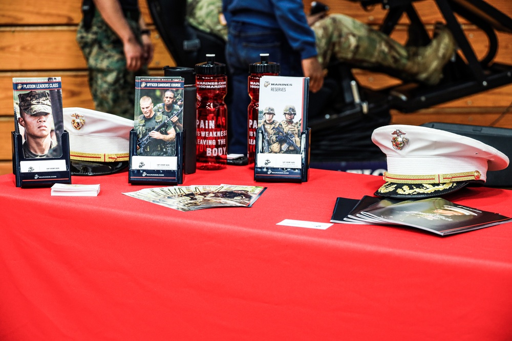 Historical osprey landing at ECSU during career fair