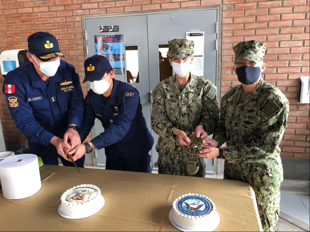 Peruvian Admirals join NAMRU-6 for Celebration