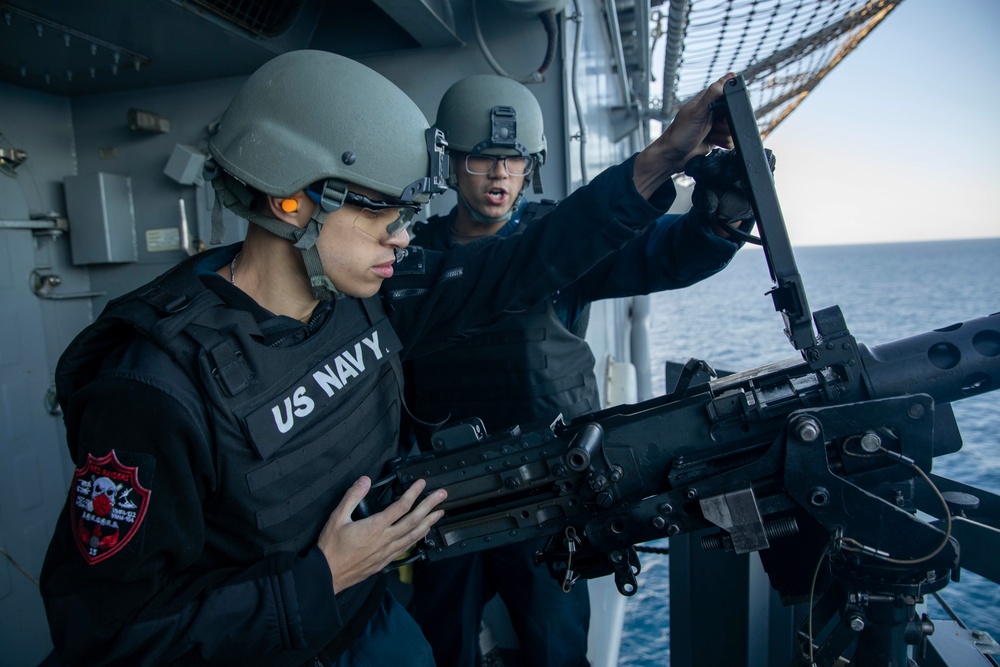 USS Makin Island Live Fire Training