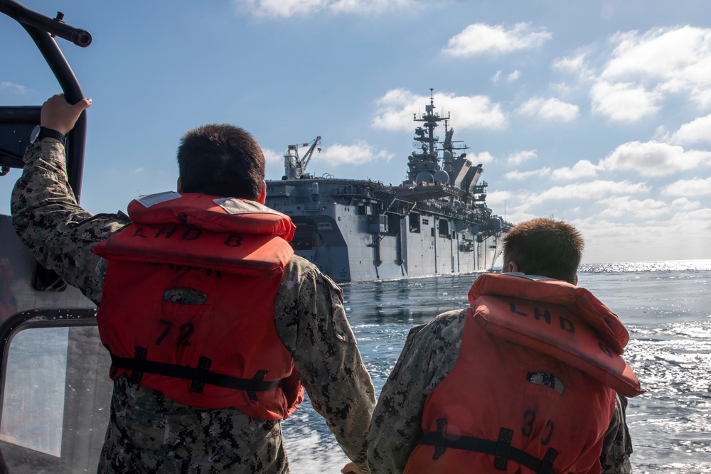 USS Makin Island Small Boat Operations