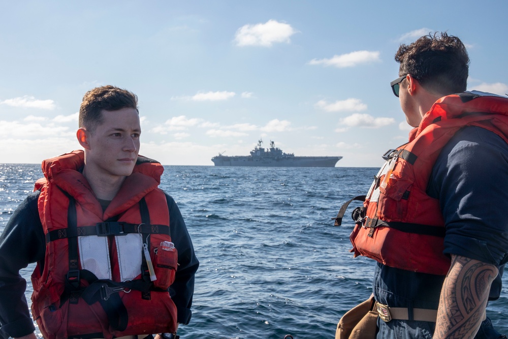 USS Makin Island Small Boat Operations