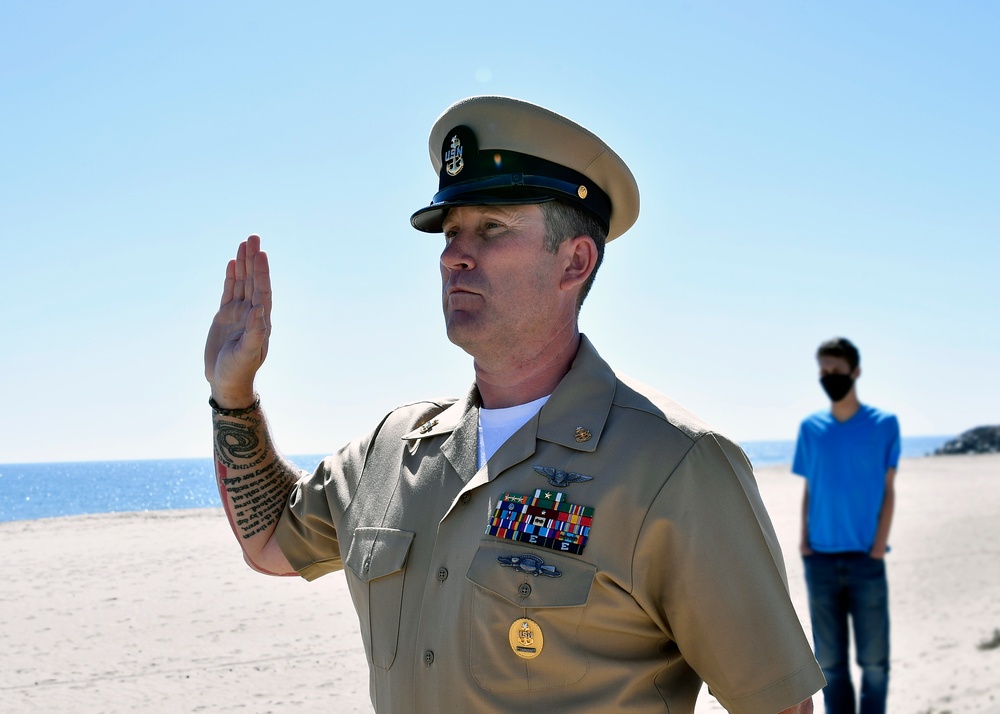 Senior Chief Pickle Reenlistment at Point Mugu