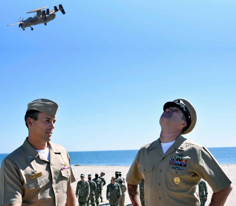 Sr Chief Pickle Reenlistment at Point Mugu