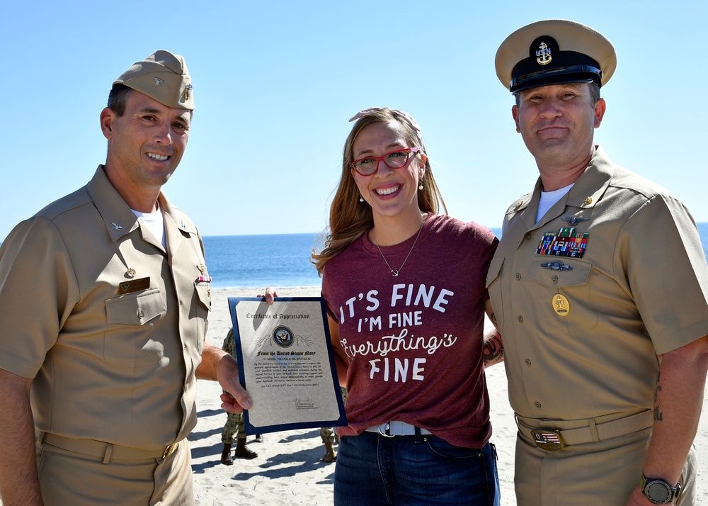 Sr Chief Pickle Reenlistment at Point Mugu