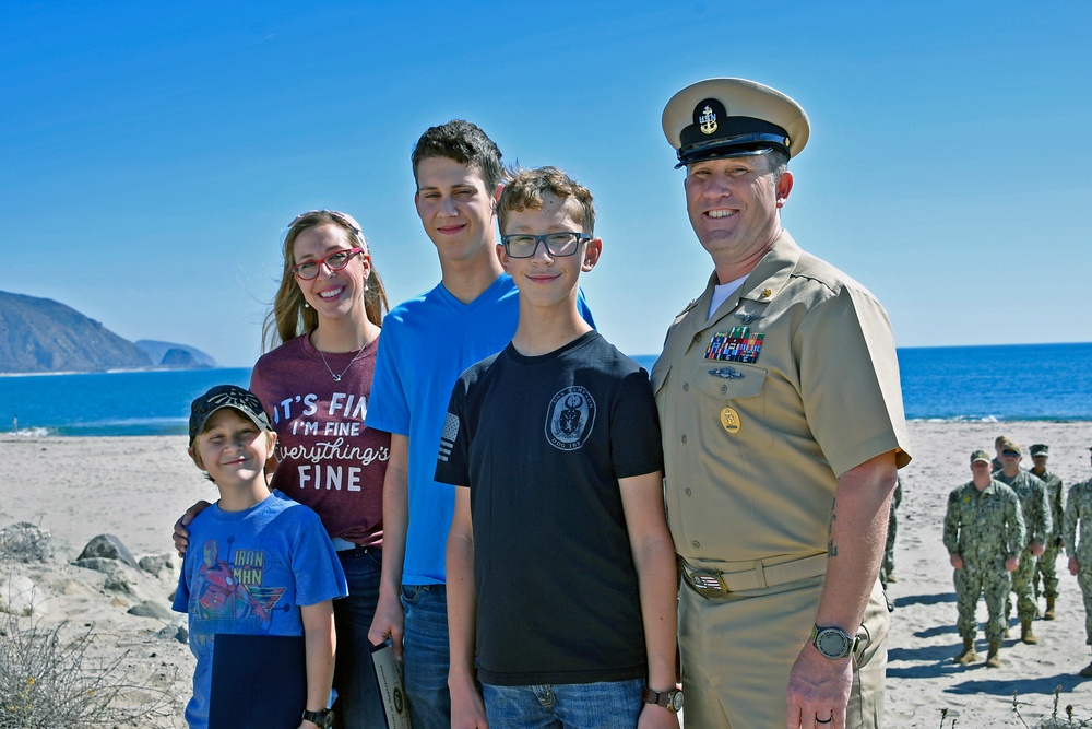 Sr Chief Pickle Reenlistment at Point Mugu