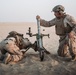 Bravo Co, BLT 1/1 fire mortars in Kuwait