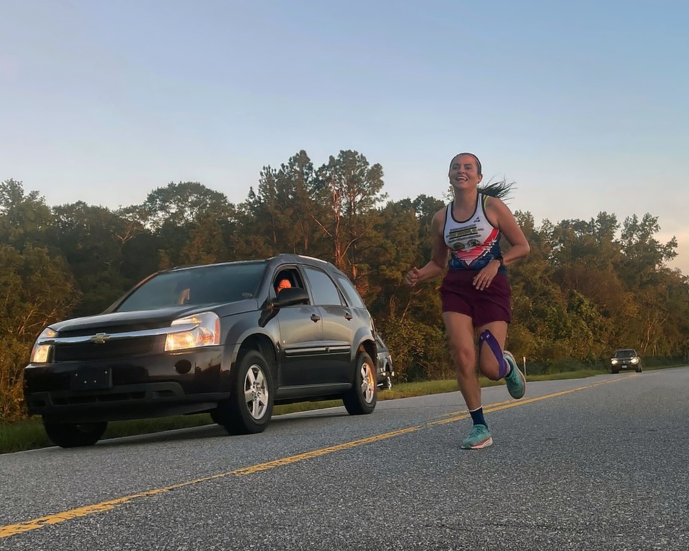 WHINSEC's Ten Miler team conducts its run.