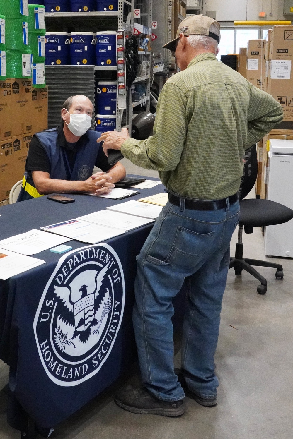 Hurricane Ida: Thibodaux Big Box Store Outreach