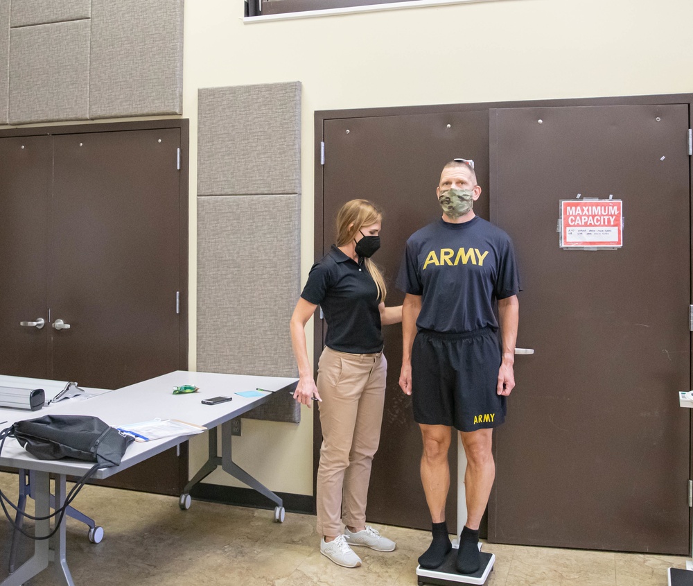 Sgt. Maj. of the Army Michael A. Grinston Participates in Army Comprehensive Body Composition Study