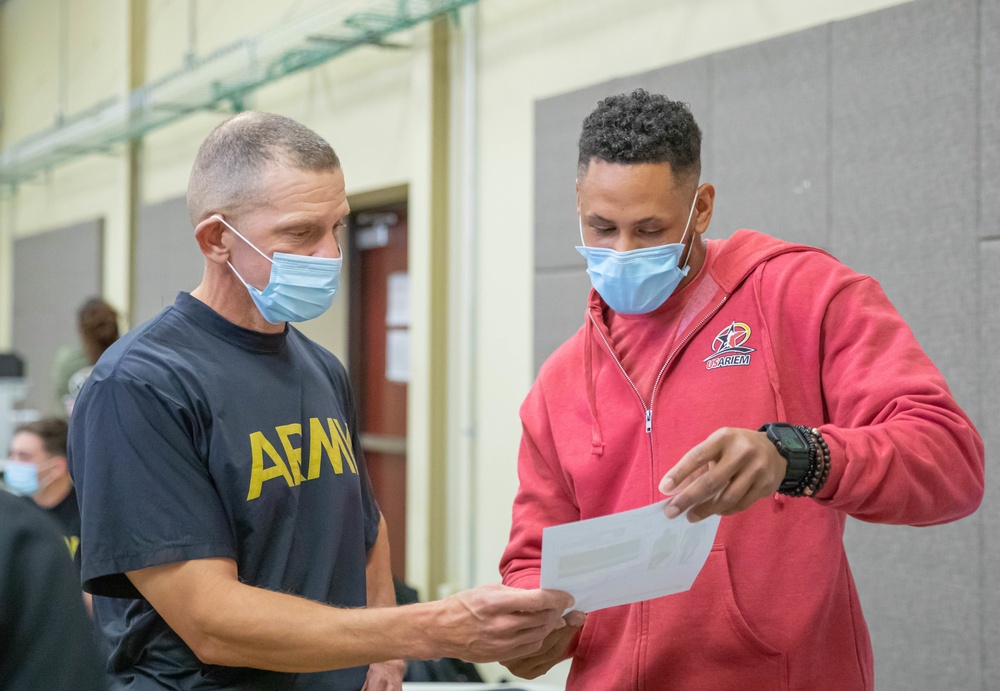 Sgt. Maj. of the Army Michael A. Grinston Participates in Army Comprehensive Body Composition Study