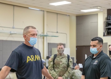 Sgt. Maj. of the Army Michael A. Grinston Participates in Army Comprehensive Body Composition Study