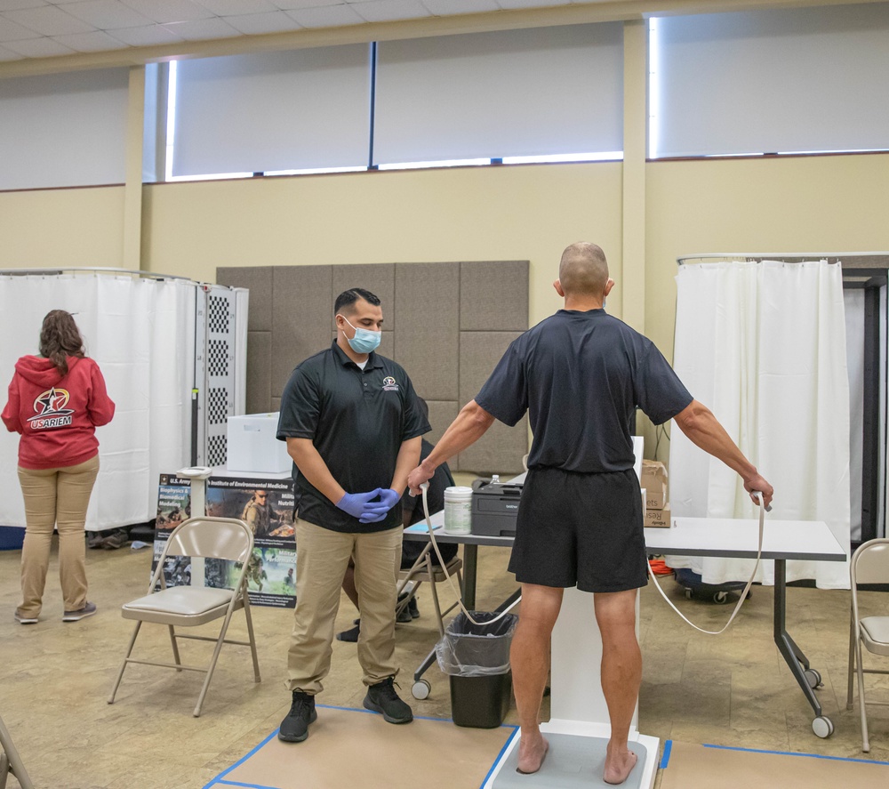 Sgt. Maj. of the Army Michael A. Grinston Participates in Army Comprehensive Body Composition Study