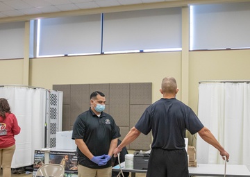 Sgt. Maj. of the Army Michael A. Grinston Participates in Army Comprehensive Body Composition Study