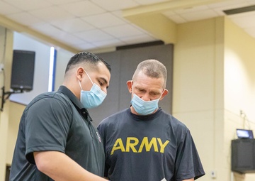 Sgt. Maj. of the Army Michael A. Grinston Participates in Army Comprehensive Body Composition Study