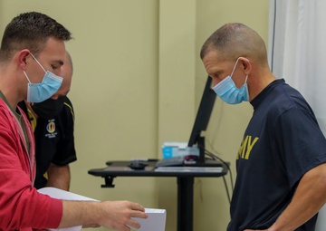Sgt. Maj. of the Army Micheael A. Grinston Participates in Army Comprehensive Body Composition Study