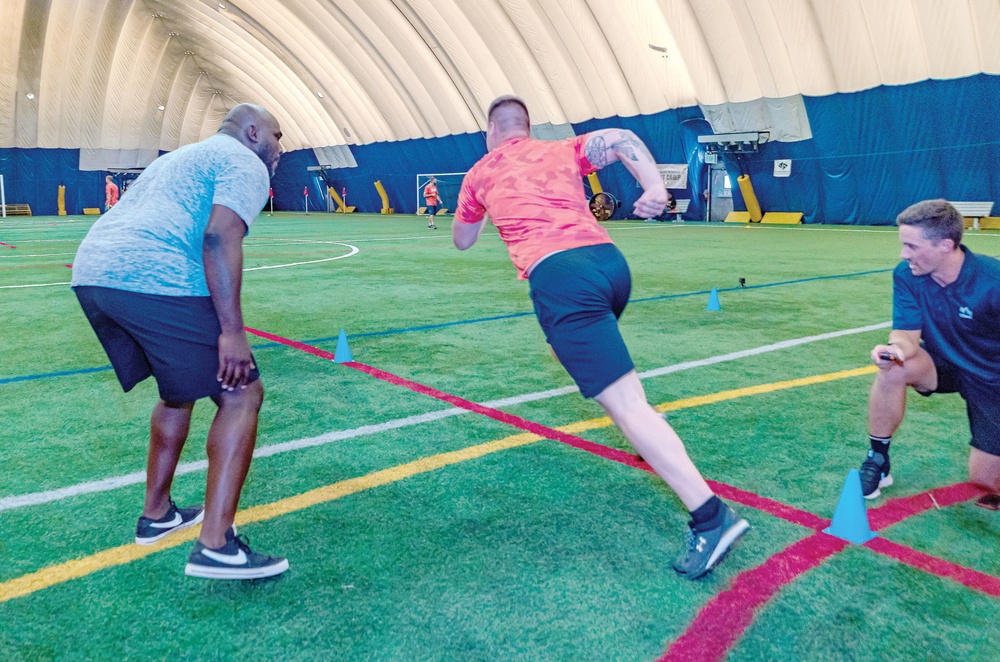 Honoring service members: 40 train with Denver Broncos