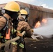 Distinguished Gentlemen Extinguish Small Fuel Fire Training