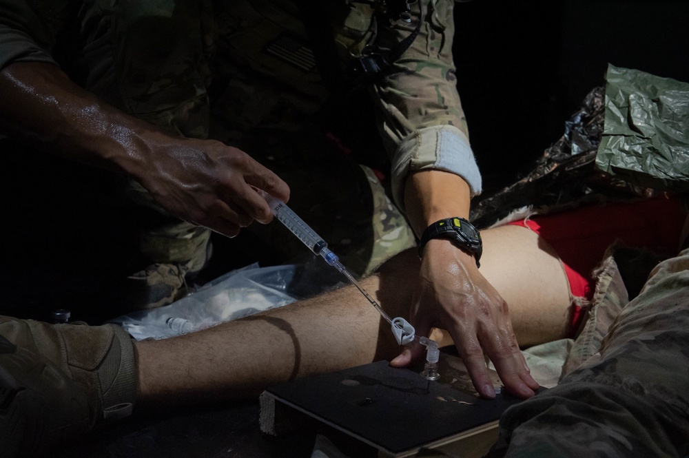 18th Security Forces Squadron, Army 1st Special Forces Group conduct TCCC training