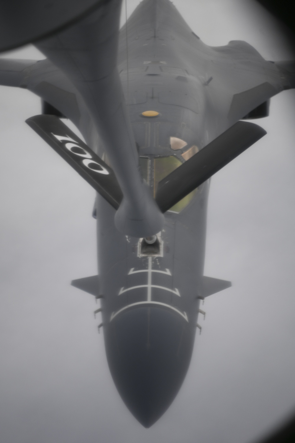 100th ARW refuels B-1B Lancer aircraft during Bomber Task Force mission