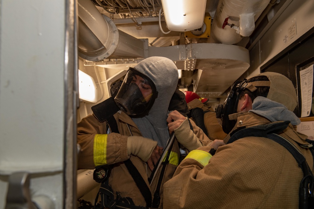 USS Higgins (DDG 76) DCTT training.