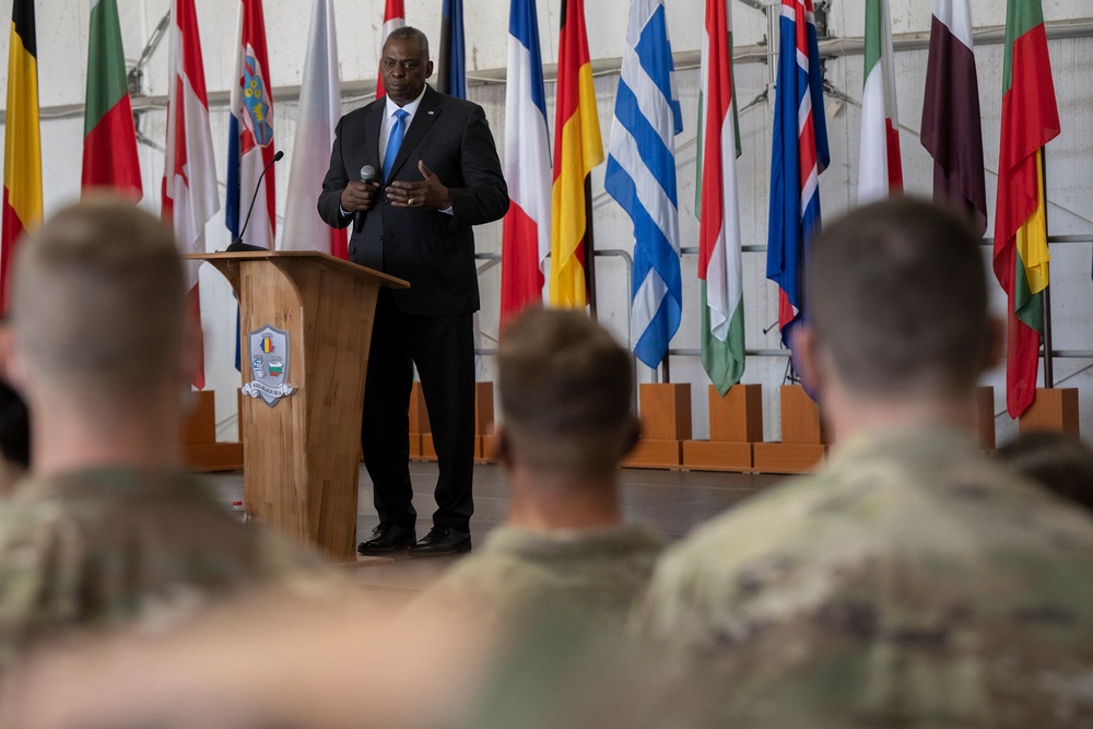 SECDEF Visits Allies in Romania