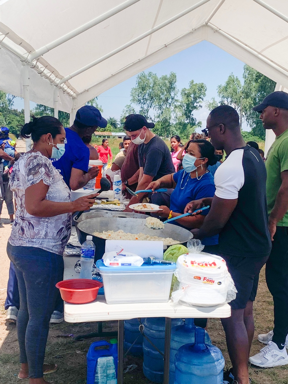 JTF-B volunteers construct house for local family