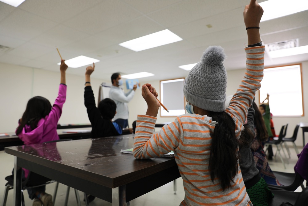 Afghan Evacuees Head to School at Fort McCoy