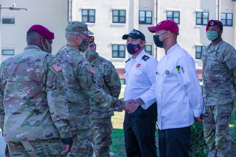 SMA Grinston visits 82nd ABN DIV