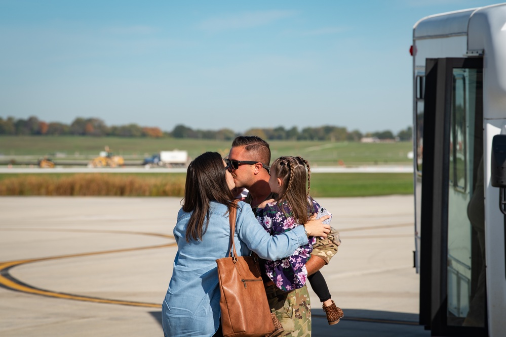 128th Air Refueling Wing Airmen Return From Deployment