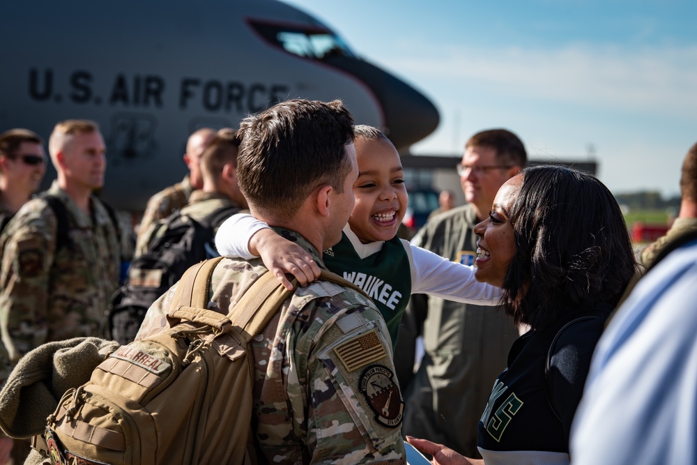 128th Air Refueling Wing Airmen Return From Deployment