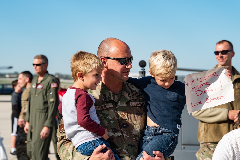 128th Air Refueling Wing Airmen Return From Deployment