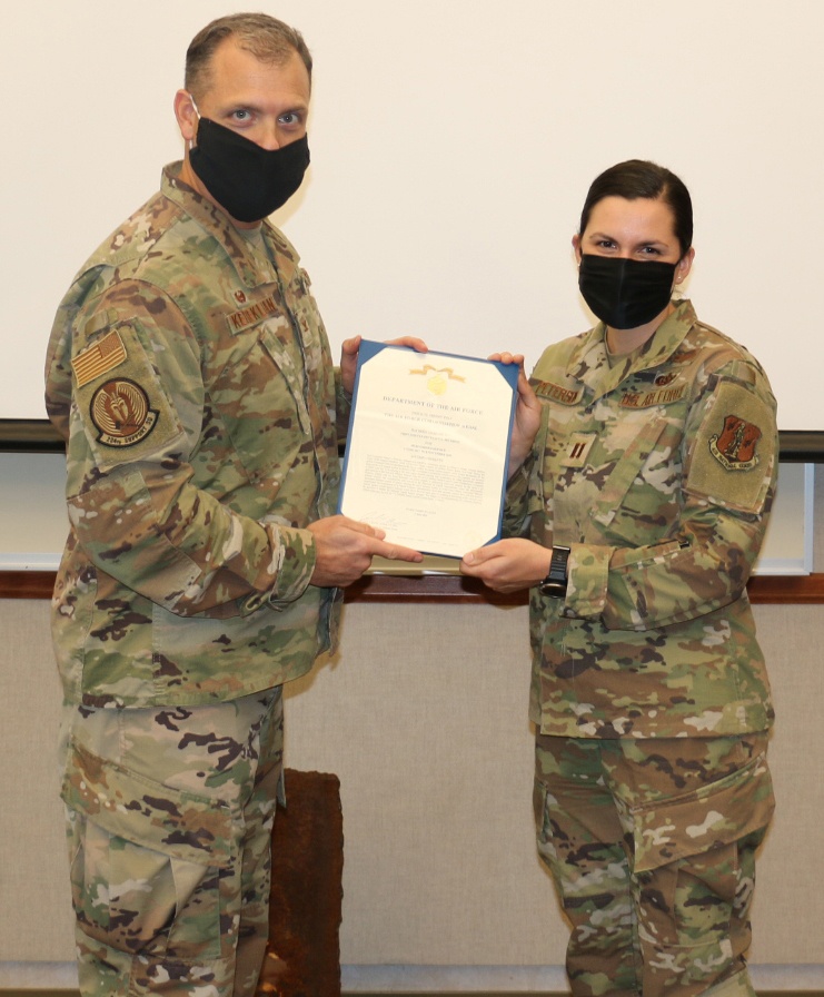 Peterson receives Air Force Commendation Medal