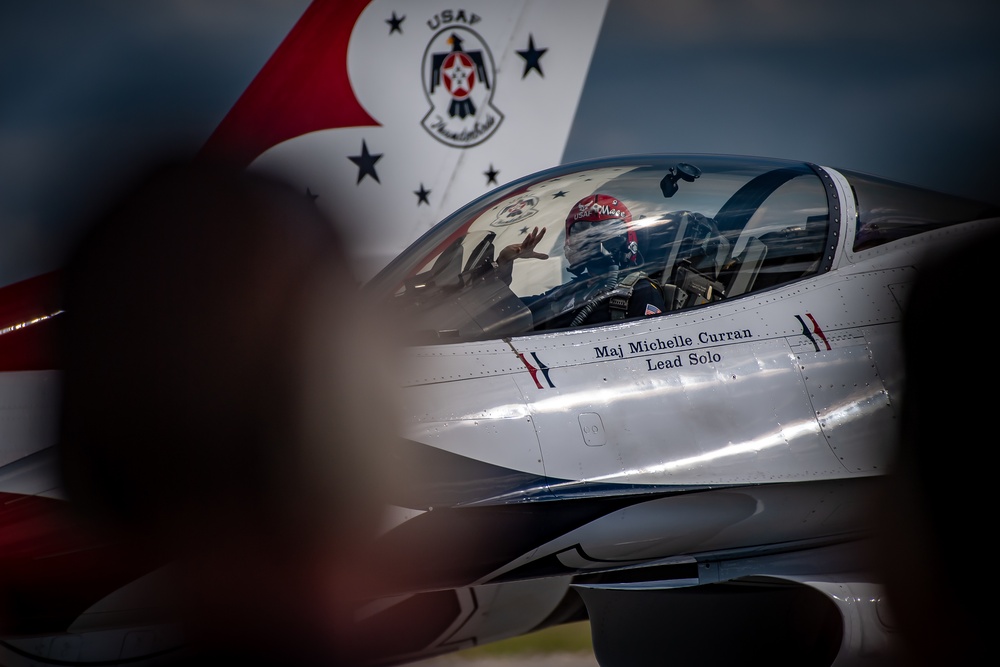 Thunderbirds perform at the 2021 Orlando Air &amp; Space Show