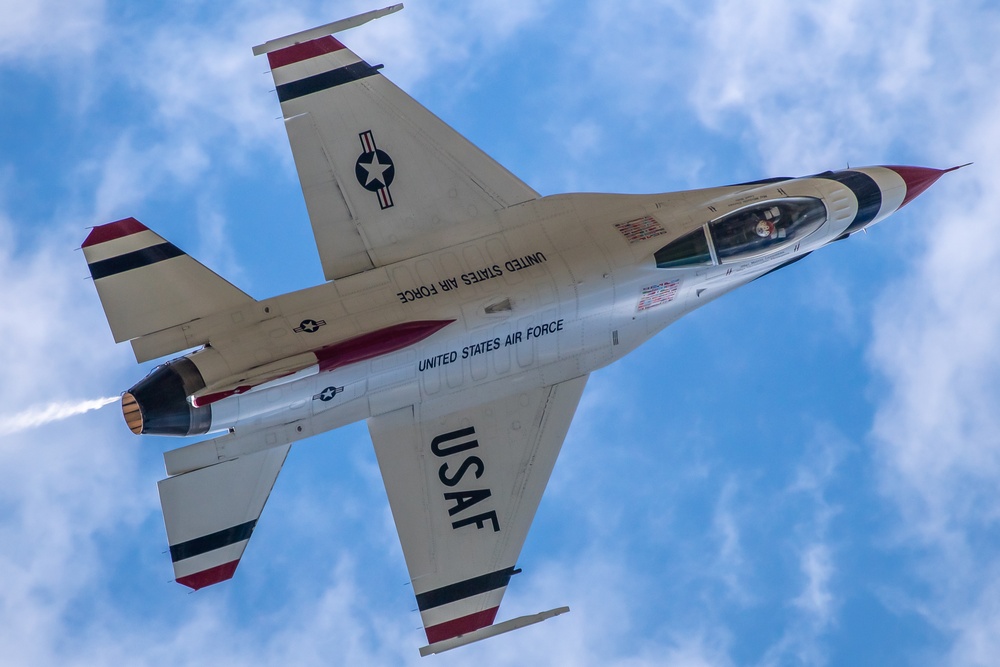 Thunderbirds perform at the 2021 Orlando Air &amp; Space Show