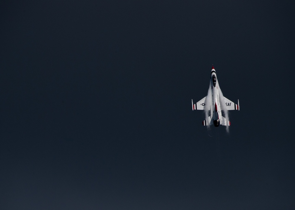Thunderbirds perform at the 2021 Orlando Air &amp; Space Show