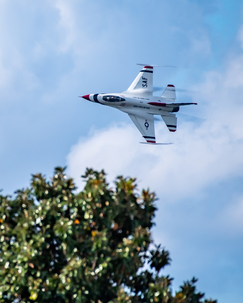 Thunderbirds perform at the 2021 Orlando Air &amp; Space Show
