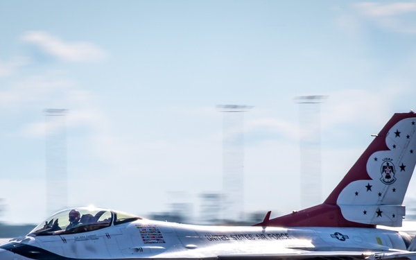 Thunderbirds perform at the 2021 Orlando Air &amp; Space Show