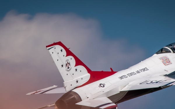 Thunderbirds perform at the 2021 Orlando Air &amp; Space Show