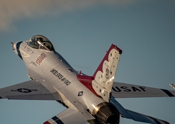 Thunderbirds perform at the 2021 Orlando Air &amp; Space Show