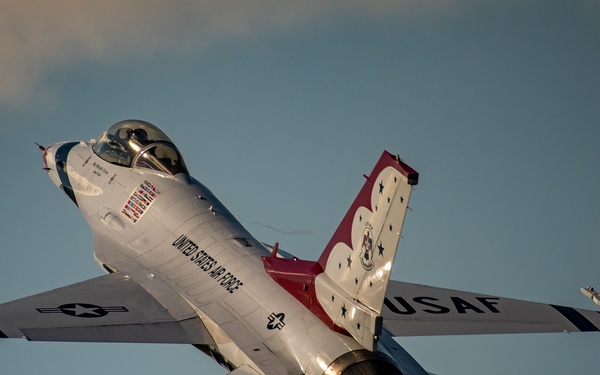 Thunderbirds perform at the 2021 Orlando Air &amp; Space Show
